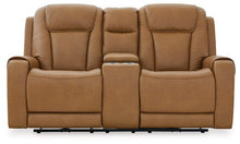 Load image into Gallery viewer, Card Player Cappuccino Power Reclining Loveseat
