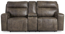 Load image into Gallery viewer, Game Plan Concrete Power Reclining Loveseat