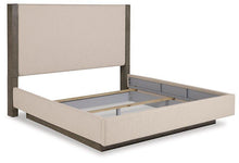 Load image into Gallery viewer, Anibecca Weathered Gray California King Upholstered Bed