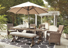 Load image into Gallery viewer, Beachcroft - Rect Dining Table W/umb Opt