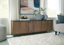 Load image into Gallery viewer, Barnford Brown/Black Accent Cabinet