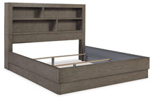 Load image into Gallery viewer, Anibecca Weathered Gray Queen Bookcase Bed