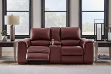 Load image into Gallery viewer, Alessandro Garnet Power Reclining Loveseat with Console