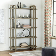 Load image into Gallery viewer, Bergton Distressed Gray Bookcase
