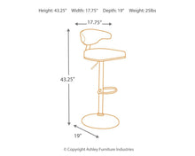 Load image into Gallery viewer, Bellatier - Tall Uph Swivel Barstool(1/cn)