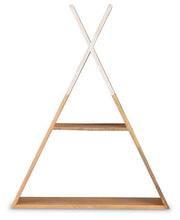 Load image into Gallery viewer, Cadel White/Natural Wall Shelf
