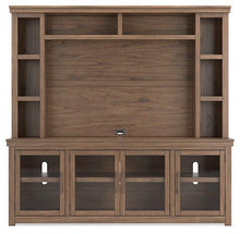 Load image into Gallery viewer, Boardernest Brown 85" TV Stand with Hutch