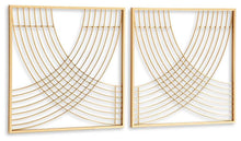 Load image into Gallery viewer, Dalkins Gold Finish Wall Decor (Set of 2)