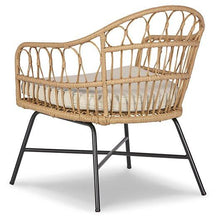 Load image into Gallery viewer, Hoonah Natural/Cream/Black Accent Chair