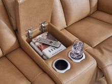 Load image into Gallery viewer, Card Player Cappuccino Power Reclining Loveseat