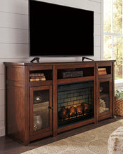 Load image into Gallery viewer, Harpan 72" TV Stand with Electric Fireplace