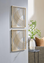 Load image into Gallery viewer, Dalkins Gold Finish Wall Decor (Set of 2)