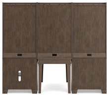Load image into Gallery viewer, Janismore Weathered Gray 6-Piece Bookcase Wall Unit with Desk