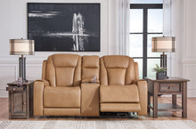Load image into Gallery viewer, Card Player Cappuccino Power Reclining Loveseat