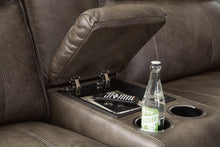 Load image into Gallery viewer, Game Plan Concrete Power Reclining Loveseat