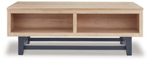 Load image into Gallery viewer, Freslowe Light Brown/Black Lift-Top Coffee Table