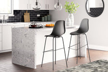 Load image into Gallery viewer, Forestead Black Bar Height Bar Stool (Set of 2)