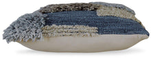 Load image into Gallery viewer, Gibbend Blue/Gray/White Pillow