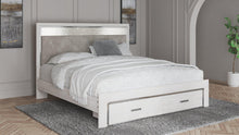 Load image into Gallery viewer, Altyra White King Upholstered Storage Bed