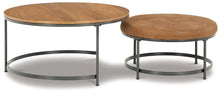 Load image into Gallery viewer, Drezmoore Light Brown/Black Nesting Coffee Table (Set of 2)