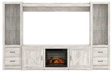 Load image into Gallery viewer, Bellaby 4-Piece Entertainment Center with Electric Fireplace
