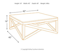 Load image into Gallery viewer, Haroflyn - Square Cocktail Table