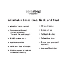 Load image into Gallery viewer, Head-foot - Adjustable Base