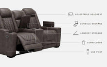 Load image into Gallery viewer, Hyllmont - Pwr Rec Loveseat/con/adj Hdrst