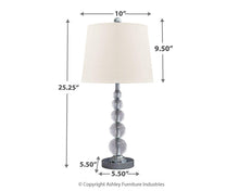 Load image into Gallery viewer, Joaquin - Crystal Table Lamp (2/cn)