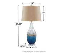 Load image into Gallery viewer, Johanna - Glass Table Lamp (2/cn)