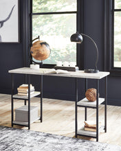 Load image into Gallery viewer, Lazabon - Home Office Desk - Double-shelf Pedestal