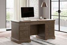Load image into Gallery viewer, Janismore Weathered Gray Home Office Desk