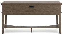 Load image into Gallery viewer, Janismore Weathered Gray Home Office Storage Leg Desk