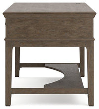 Load image into Gallery viewer, Janismore Weathered Gray Home Office Storage Leg Desk