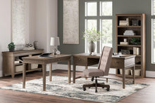 Load image into Gallery viewer, Janismore Weathered Gray Home Office Storage Leg Desk