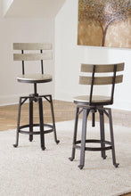 Load image into Gallery viewer, Karisslyn Whitewash/Black Counter Height Bar Stool (Set of 2)