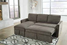 Load image into Gallery viewer, Kerle Charcoal 2-Piece Sectional with Pop Up Bed