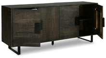 Load image into Gallery viewer, Kevmart Grayish Brown/Black Accent Cabinet