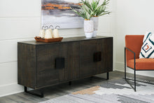 Load image into Gallery viewer, Kevmart Grayish Brown/Black Accent Cabinet