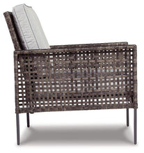 Load image into Gallery viewer, Lainey Two-tone Gray Outdoor Love/Chairs/Table Set (Set of 4)