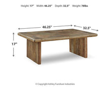 Load image into Gallery viewer, Lawland Light Brown Coffee Table