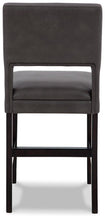 Load image into Gallery viewer, Leektree Gray/Brown Counter Height Bar Stool