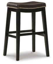 Load image into Gallery viewer, Lemante Dark Brown Bar Height Bar Stool