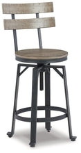 Load image into Gallery viewer, Lesterton Light Brown/Black Counter Height Bar Stool (Set of 2)