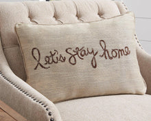 Load image into Gallery viewer, Lets Stay Home Chocolate Pillow