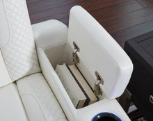 Load image into Gallery viewer, Party Time White Power Reclining Sofa and Loveseat