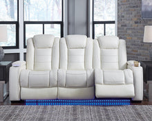 Load image into Gallery viewer, Party Time White Power Reclining Sofa and Loveseat