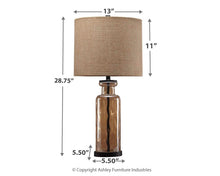 Load image into Gallery viewer, Laurentia - Glass Table Lamp (1/cn)