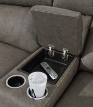Load image into Gallery viewer, Roman Power Reclining Loveseat with Console