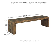 Load image into Gallery viewer, Sommerford - Large Dining Room Bench